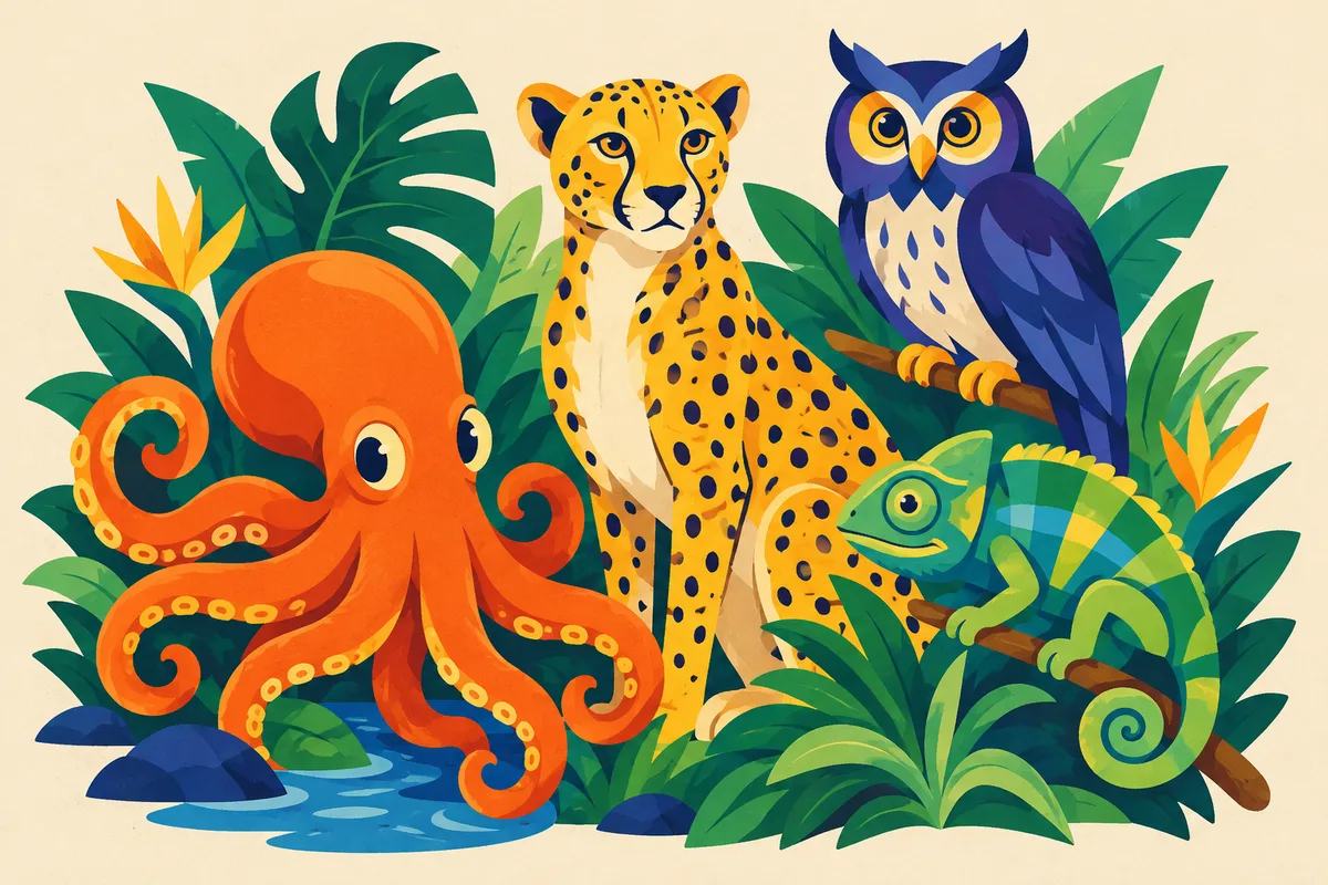 Ilustración del test sobre los animales