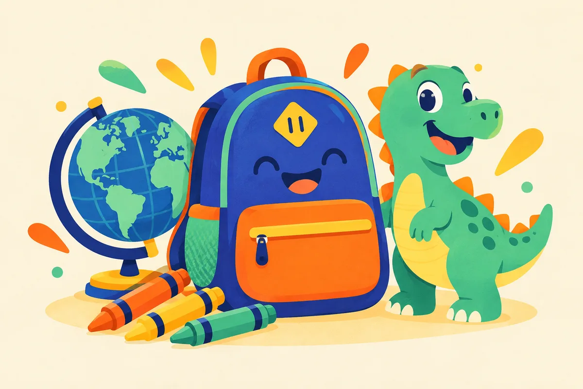 Ilustración del test sobre cultura general para niños
