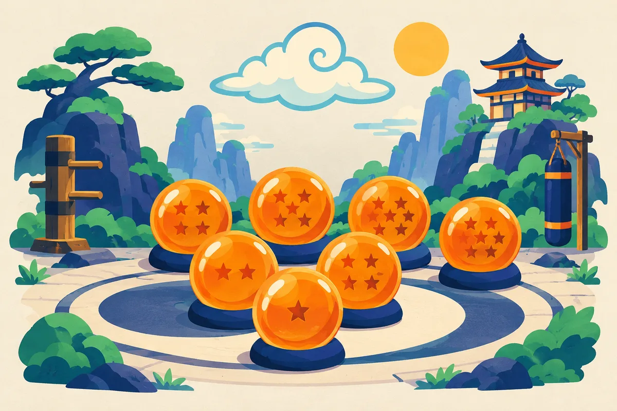 Ilustración del test sobre Dragon Ball
