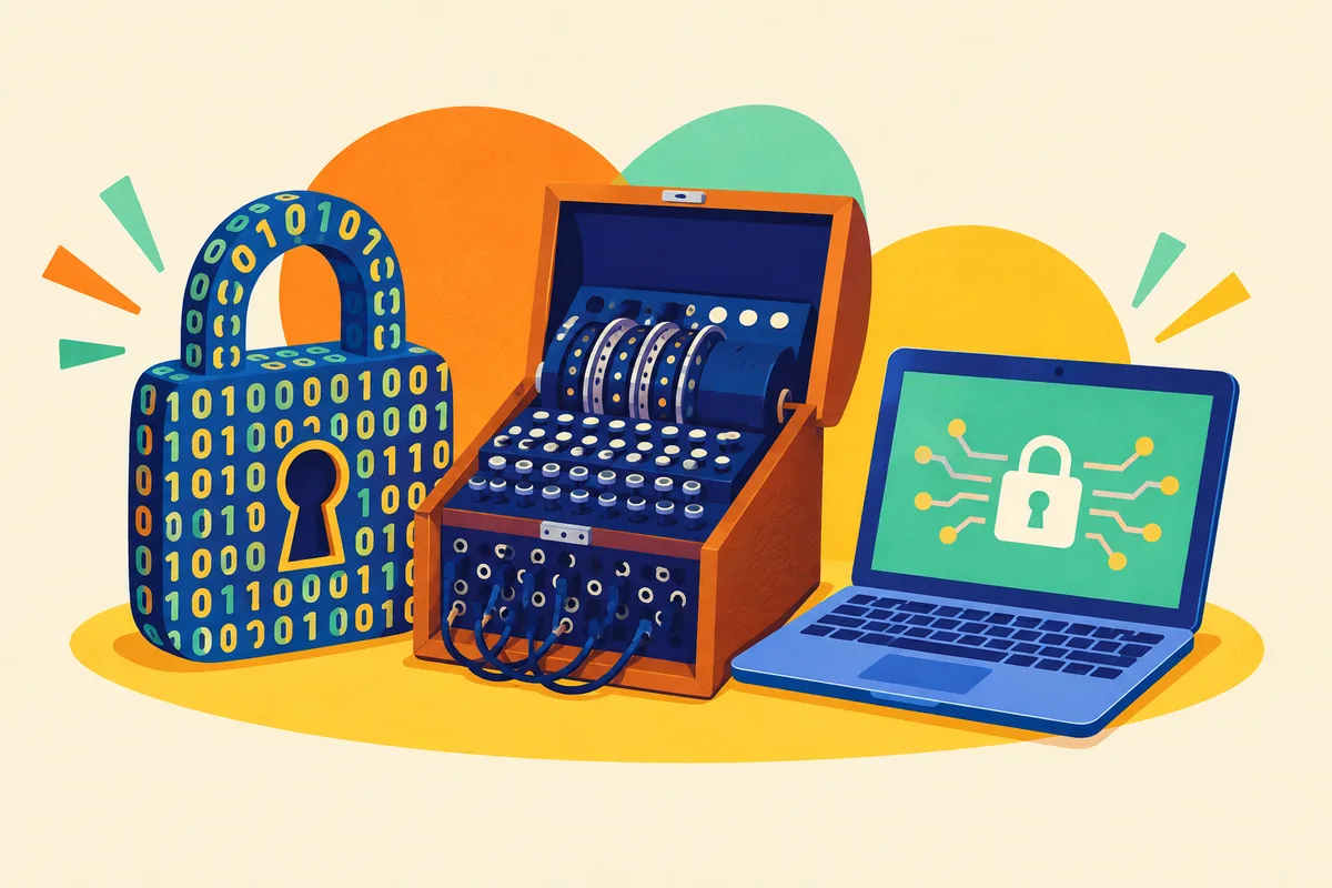 Ilustración del test sobre los hackers, virus y la ciberseguridad