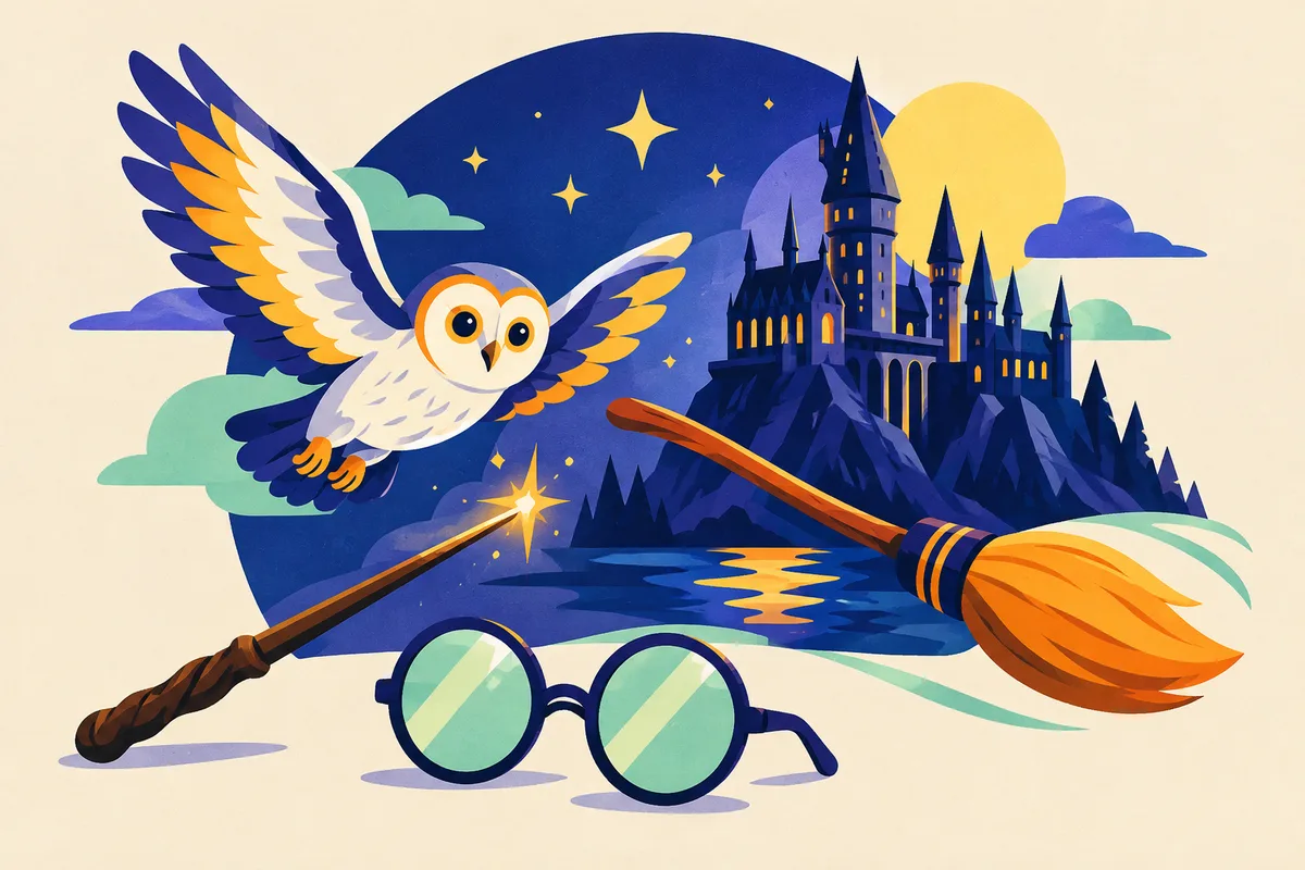 Ilustración del test sobre Harry Potter