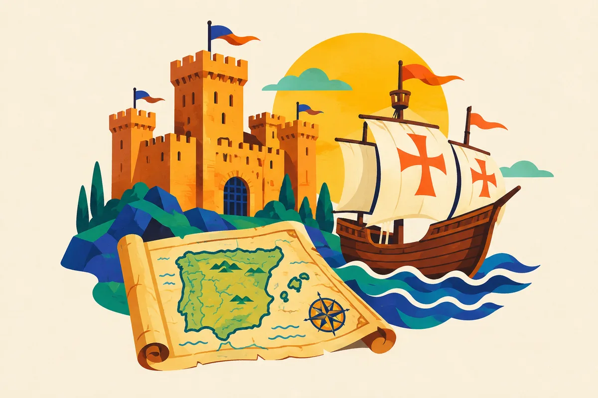 Ilustración del test sobre la historia de España