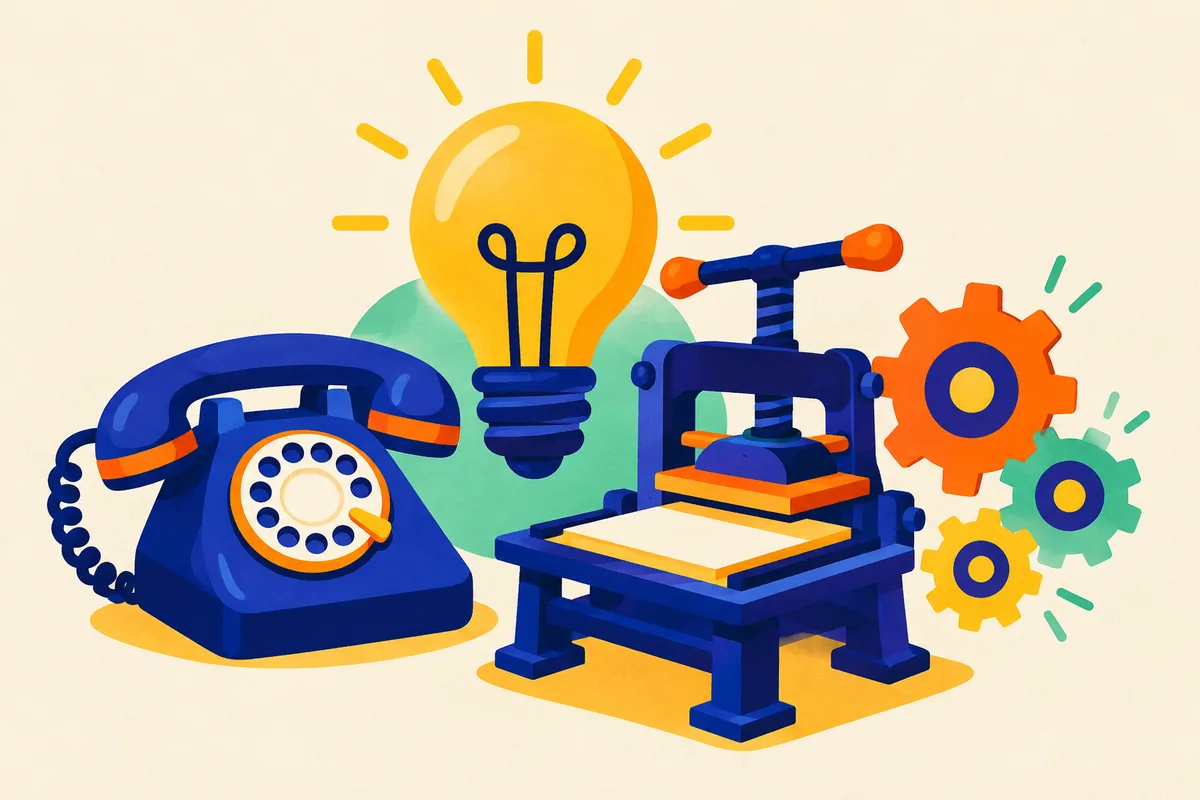 Ilustración del test sobre los grandes inventos