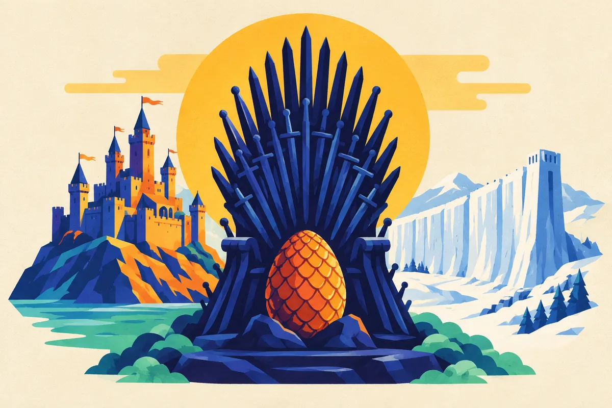 Ilustración del test sobre Juego de Tronos