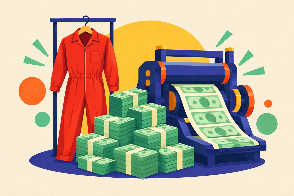 Ilustración del test sobre La casa de papel