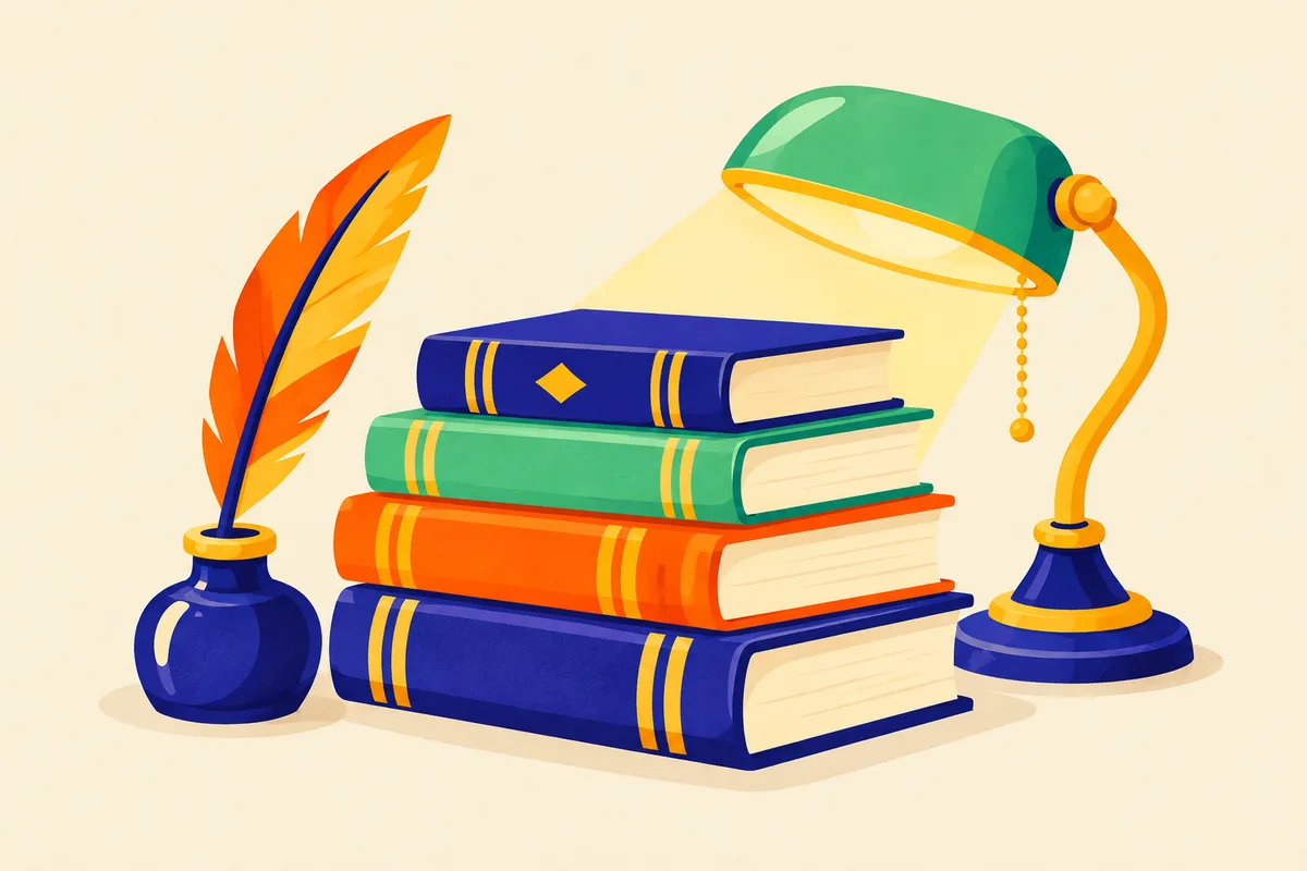 Ilustración del test sobre la literatura española