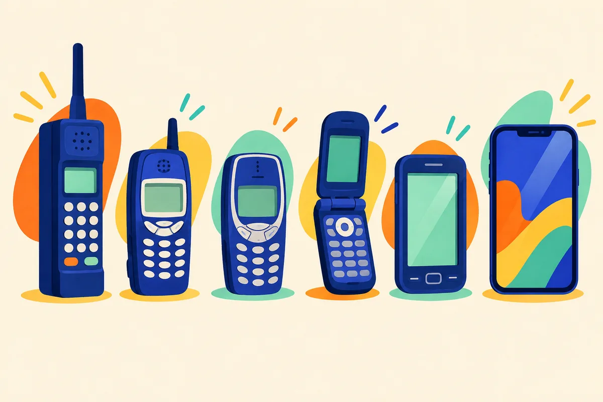 Ilustración del test sobre los móviles y smartphones