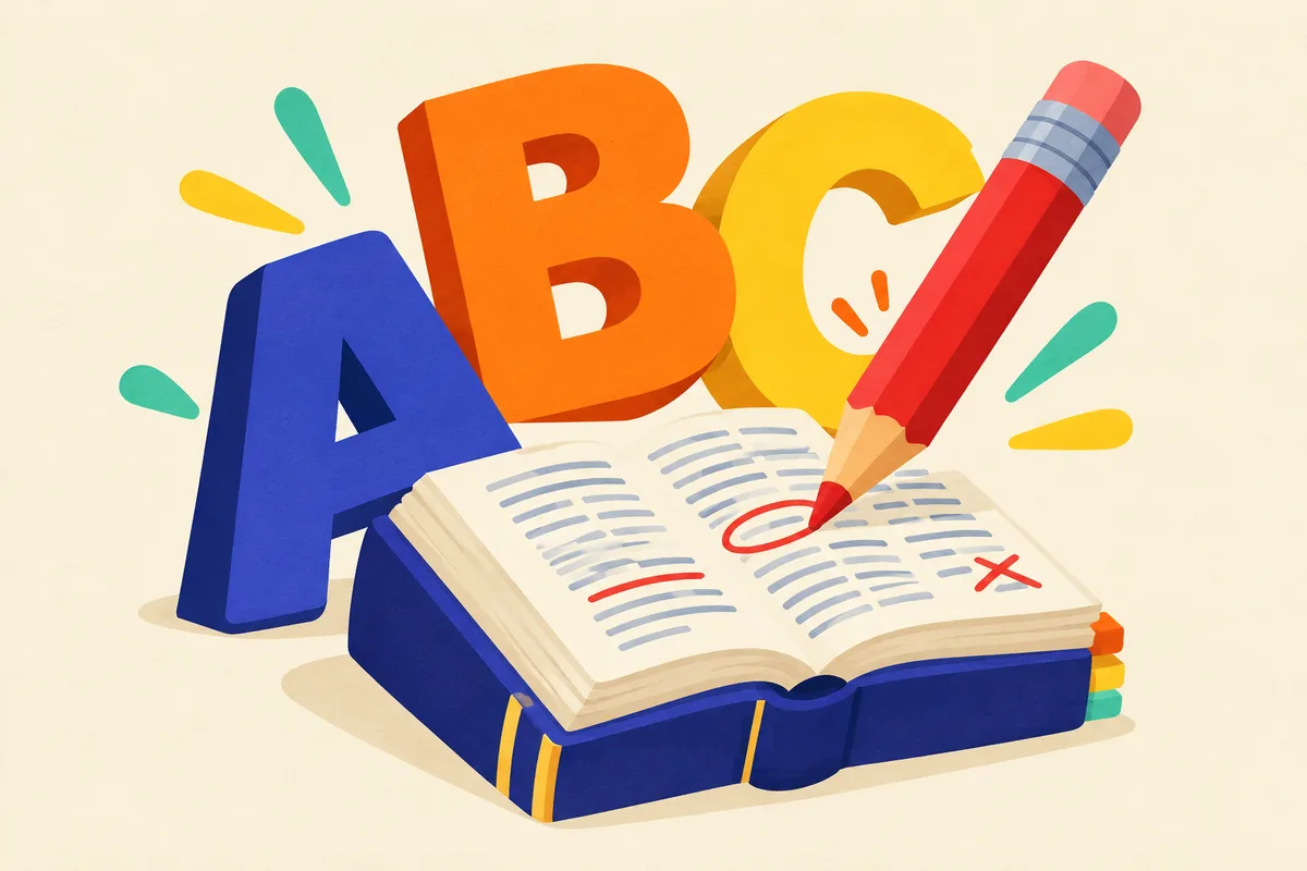 Ilustración del test sobre ortografía