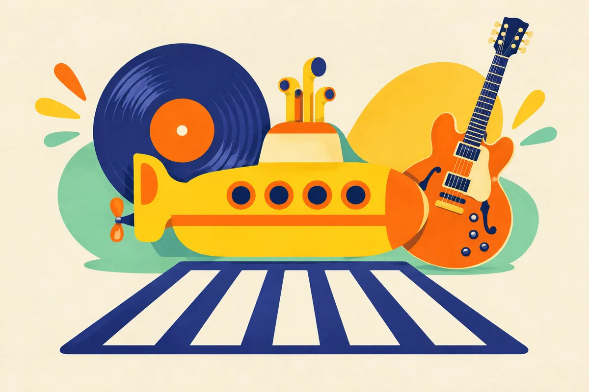 Ilustración del test sobre The Beatles