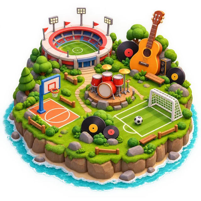 Ilustración de Isla del Ritmo